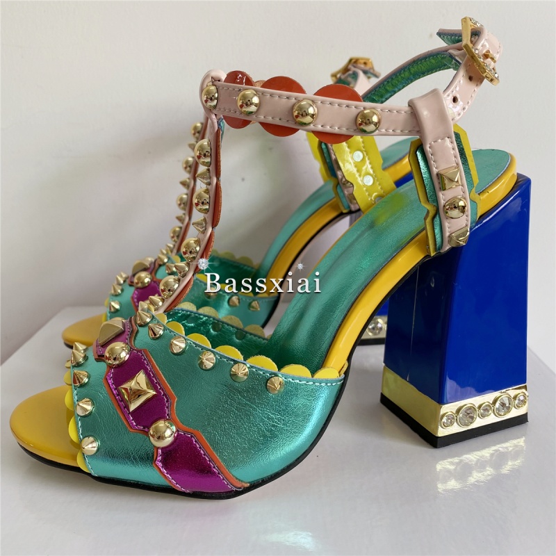 Luxury Rivet T-Strap Sandals W – Casual Sandal Leather recenzja i cena