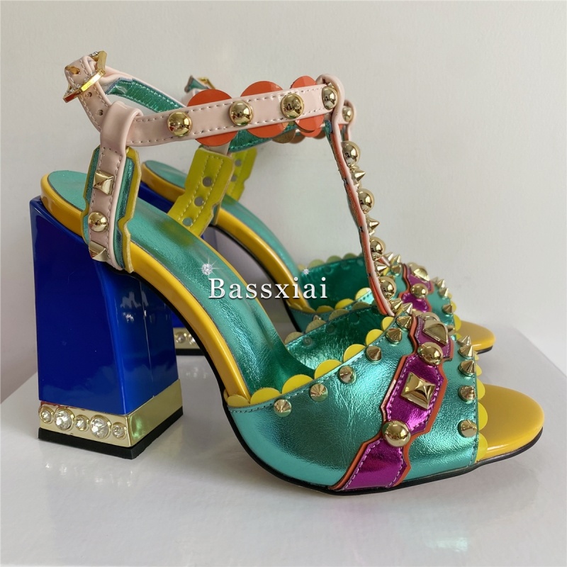 Luxury Rivet T-Strap Sandals W – Casual Sandal Leather recenzja i cena