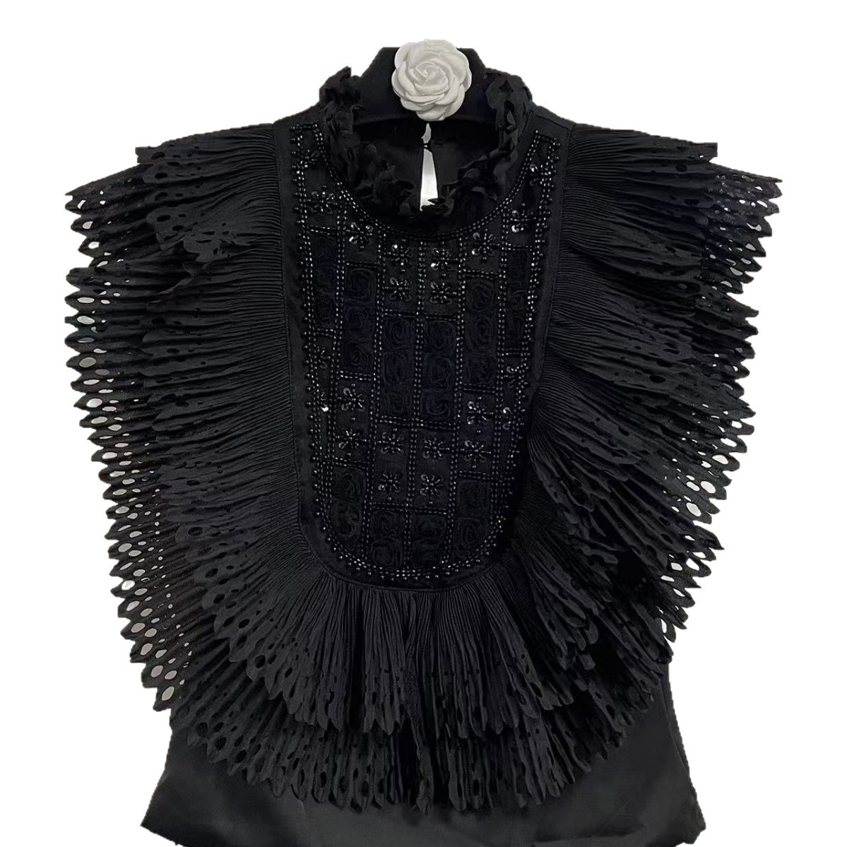 Top Blouse Women Sleeveless Ru – Shirt Camp Collar recenzja i cena