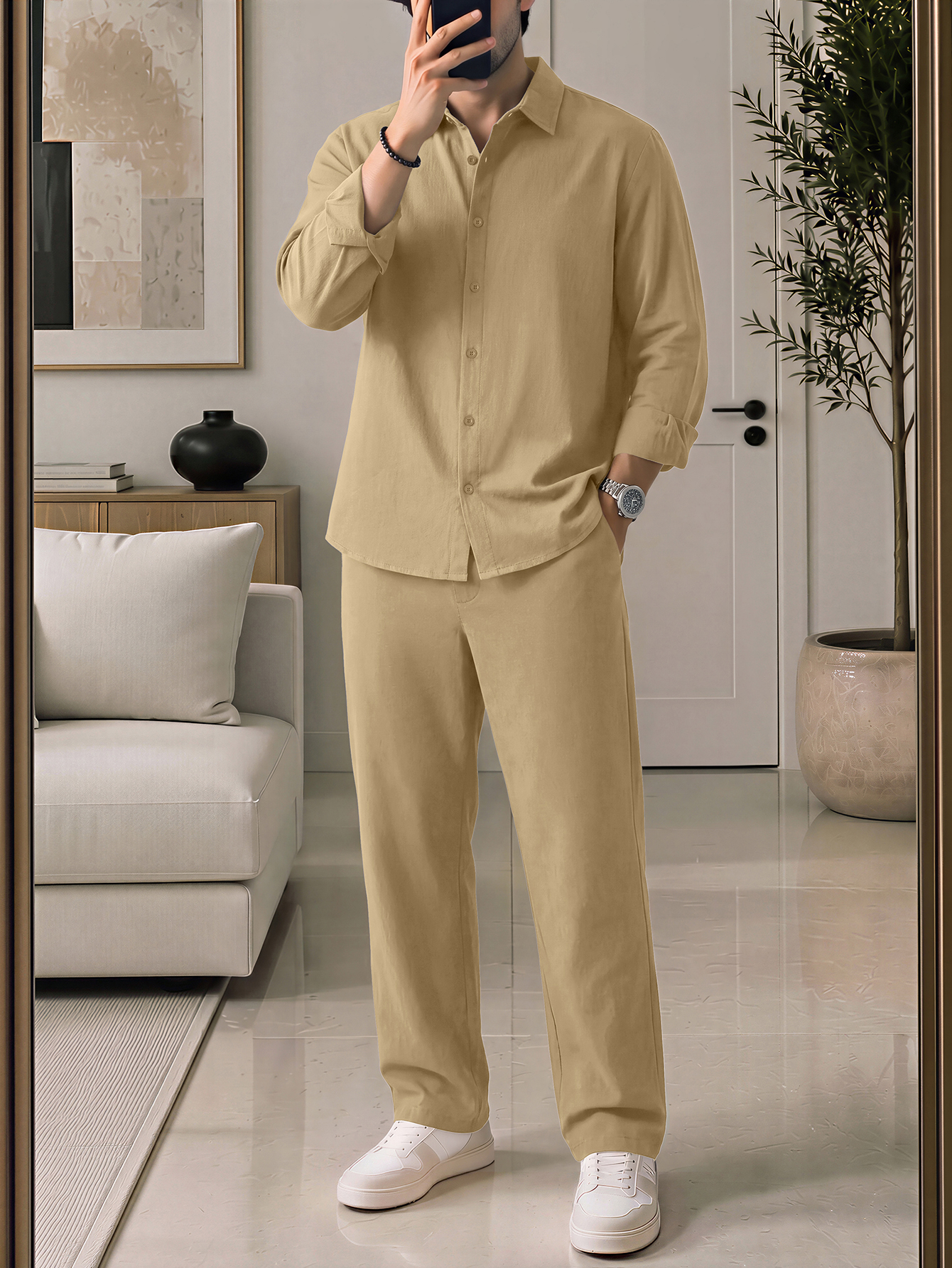 Lightweight And Comfortable Me – Linen Shirt Breathable recenzja i cena