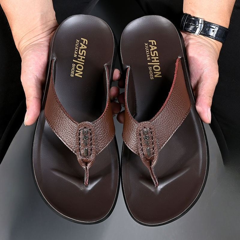 Hot Sale Men's Flip Flops High – Flip Flop Leather Men recenzja i cena
