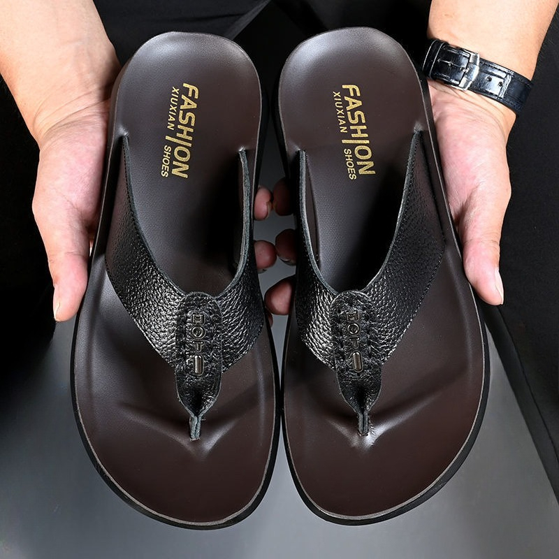 Hot Sale Men's Flip Flops High – Flip Flop Leather Men recenzja i cena