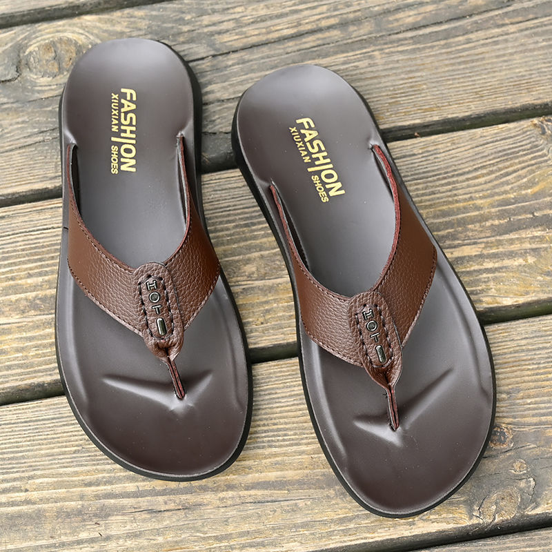 Hot Sale Men's Flip Flops High – Flip Flop Leather Men recenzja i cena