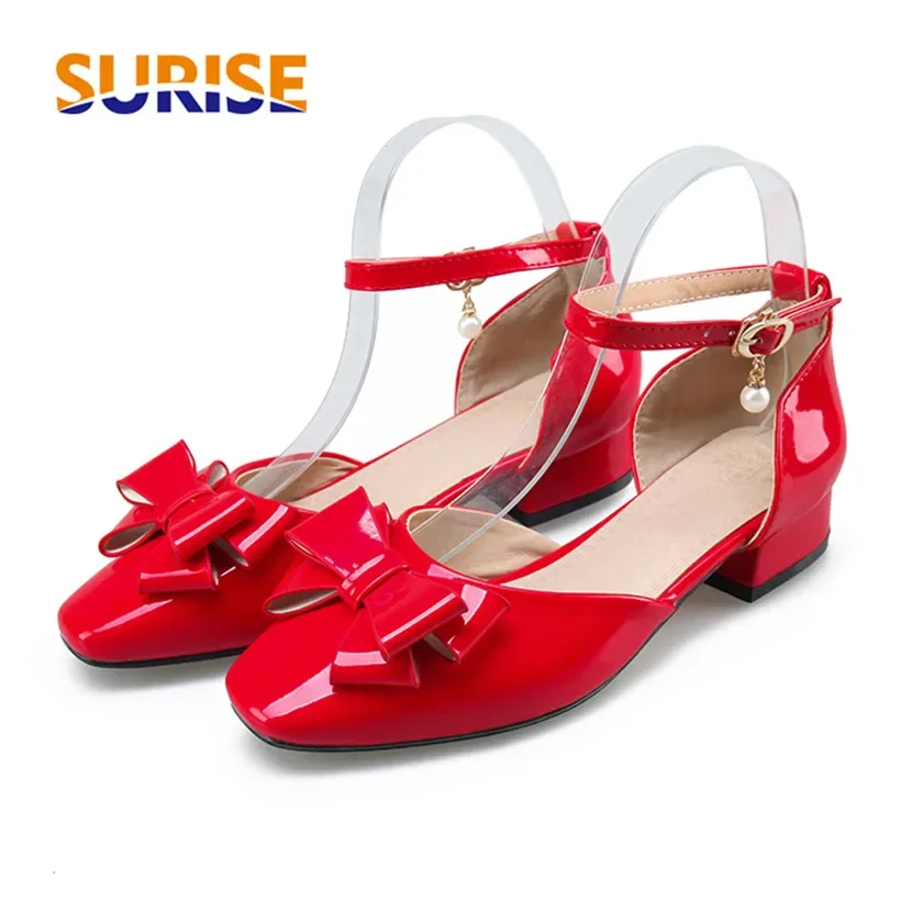 Big Size Women Bowtie Pumps Ro – Casual Sandal Leather recenzja i cena