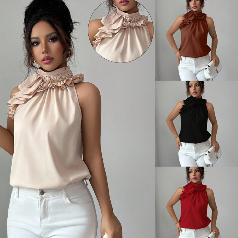 Summer New Women Blouses Fashi – Shirt Camp Collar recenzja i cena